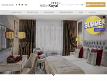 Tablet Screenshot of hotelroyalgeneva.com